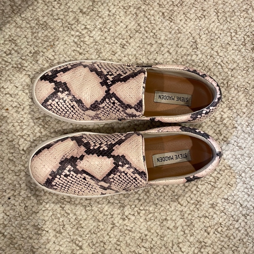 Steve Madden Gills Sneaker (Snakeskin Print) EUC